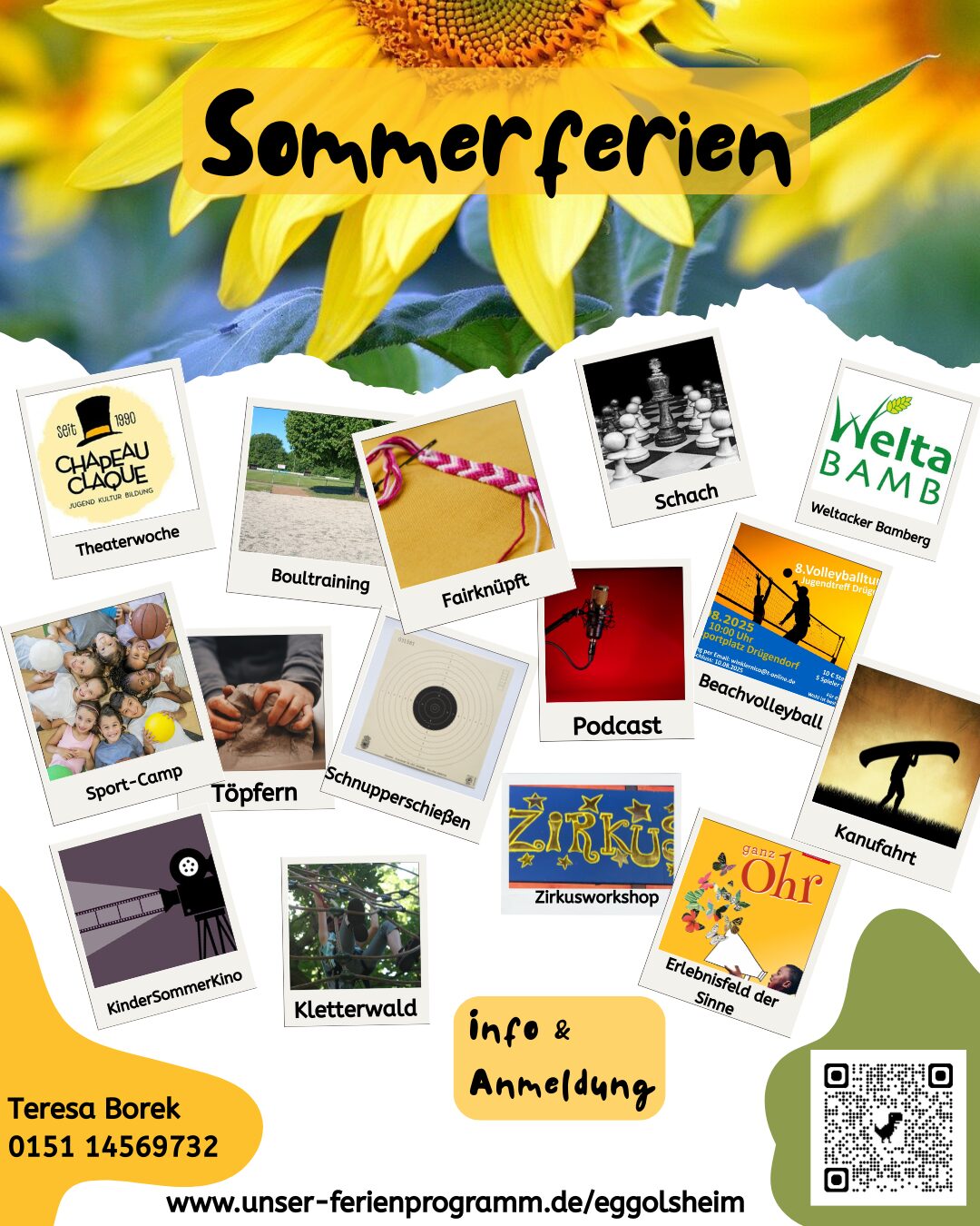 Plakat Sommerferien