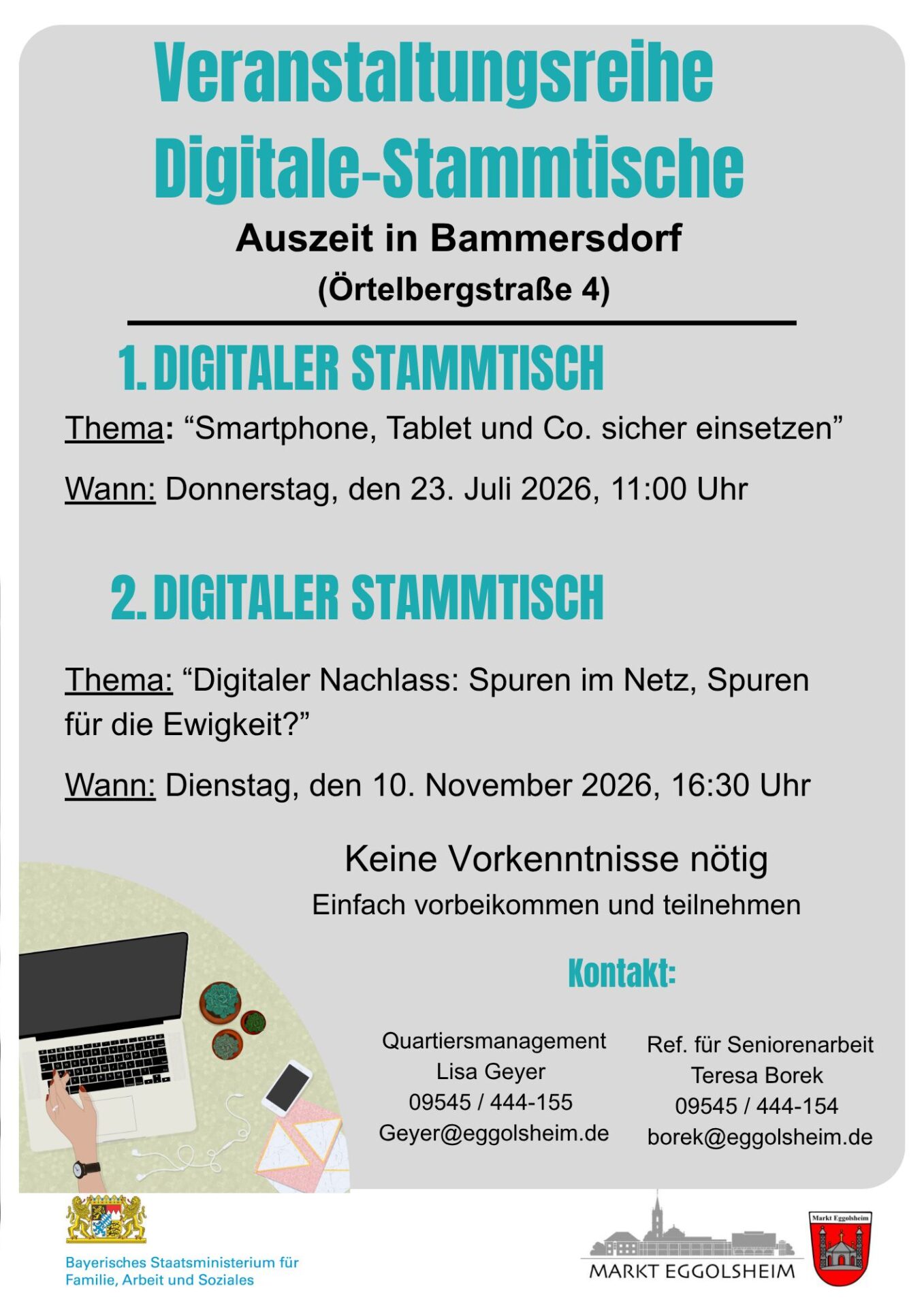 Flyer digitale Stammtische