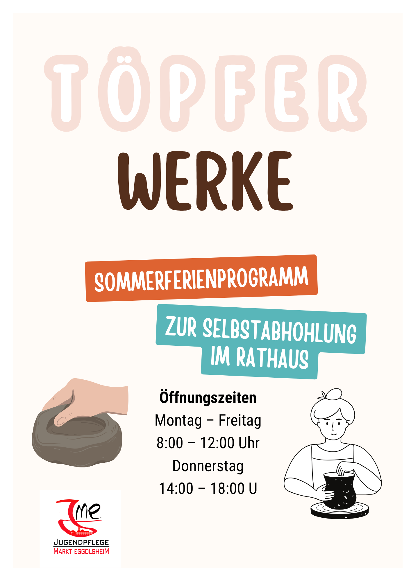 Töpferwerke aus den Sommerferien sind abholbereit