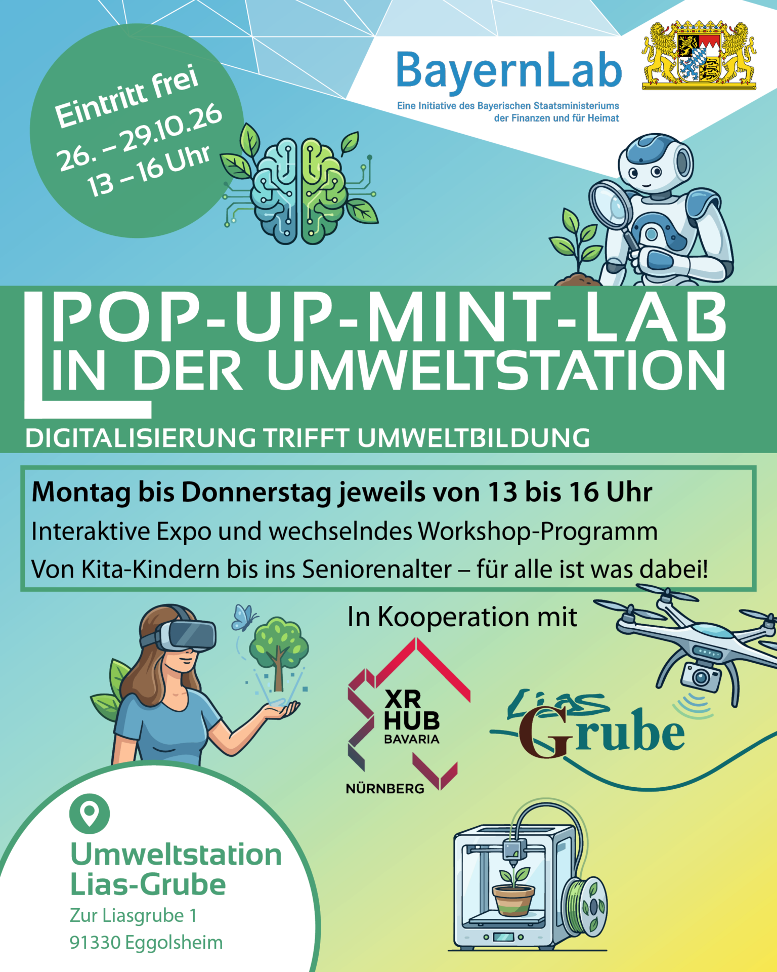 BayernLab Forchheim Pop-up-MINT-Lab Lias-Grube